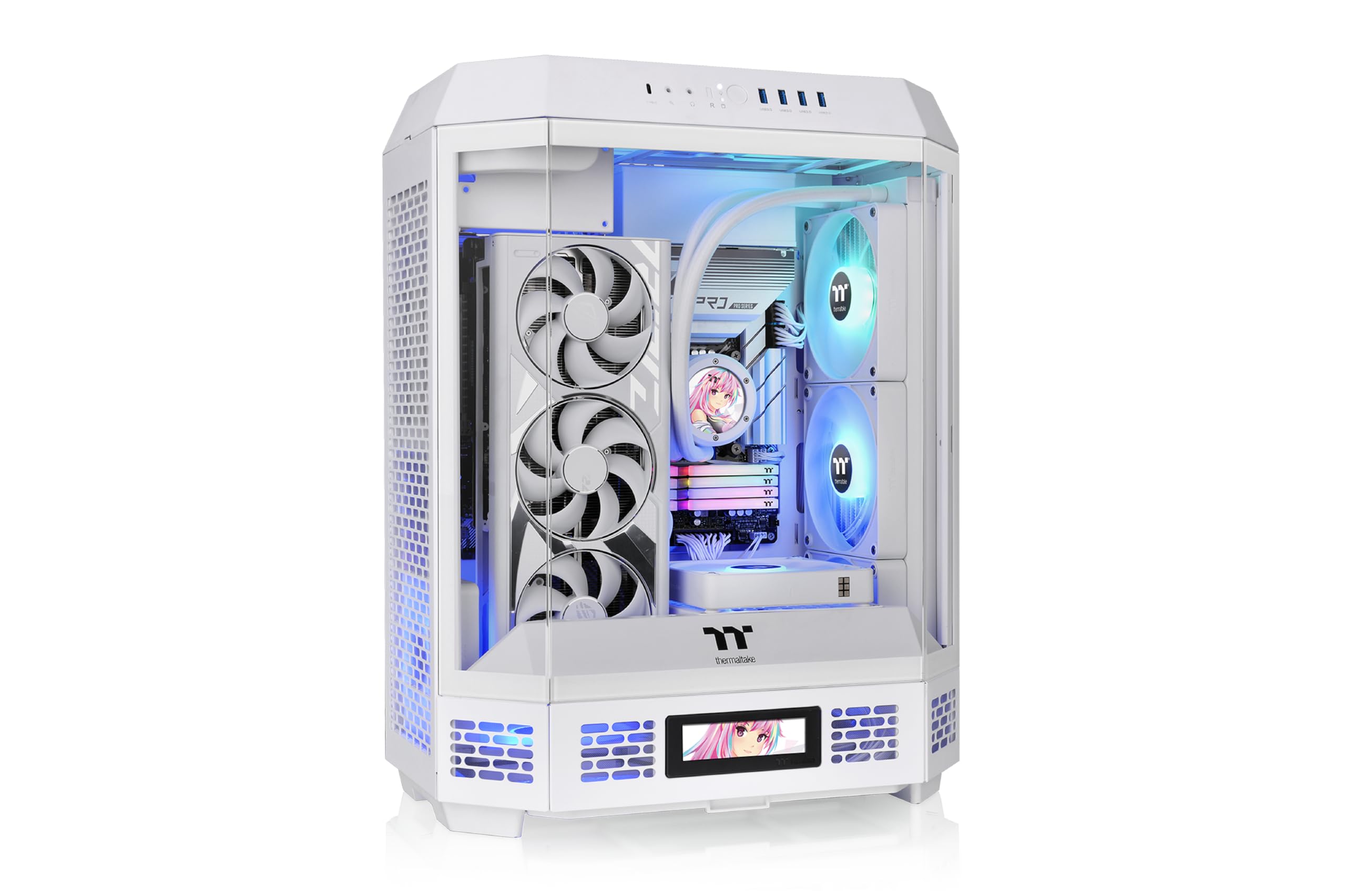 Funda Atx Thermaltake The Tower 600 Snow Con 3 Paneles De Vidrio - Venta Internacional.