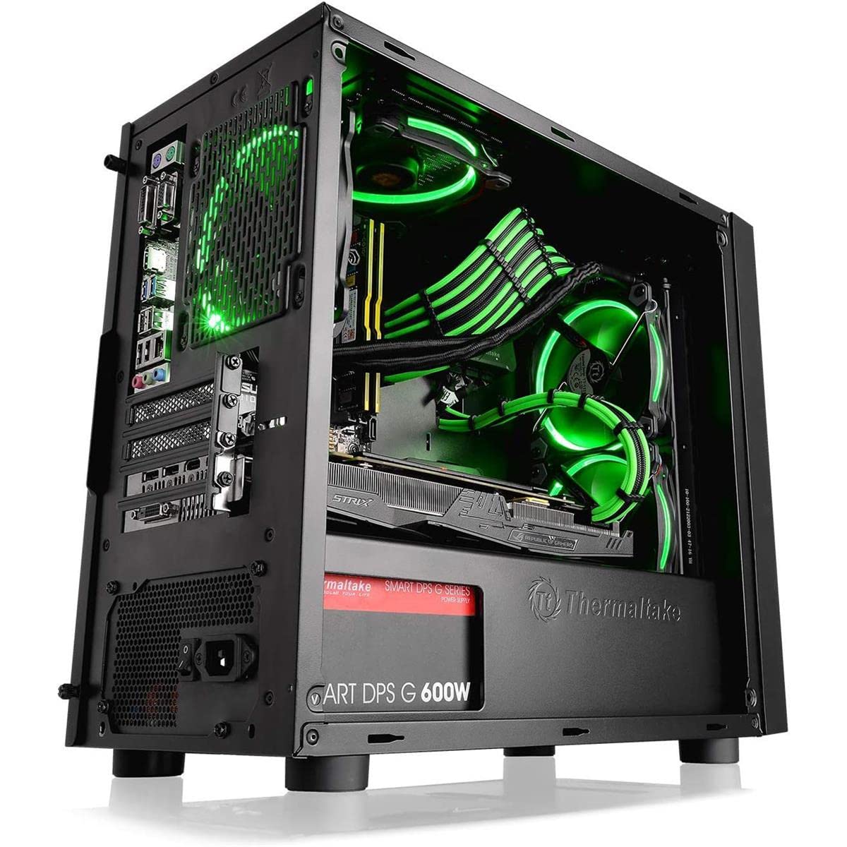 Foto 4 pulgar | Funda Para Ordenador Thermaltake Versa H17 Black Micro Atx - Venta Internacional.