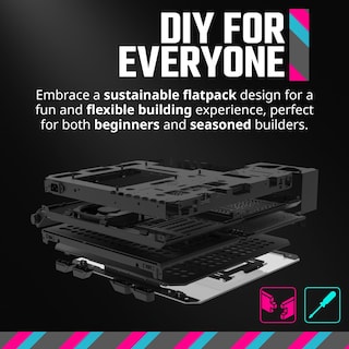 Foto 2 | Estuche Para Pc Cooler Master Qube 500, Paquete Plano, Negro, Atx Pequeño - Venta Internacional.