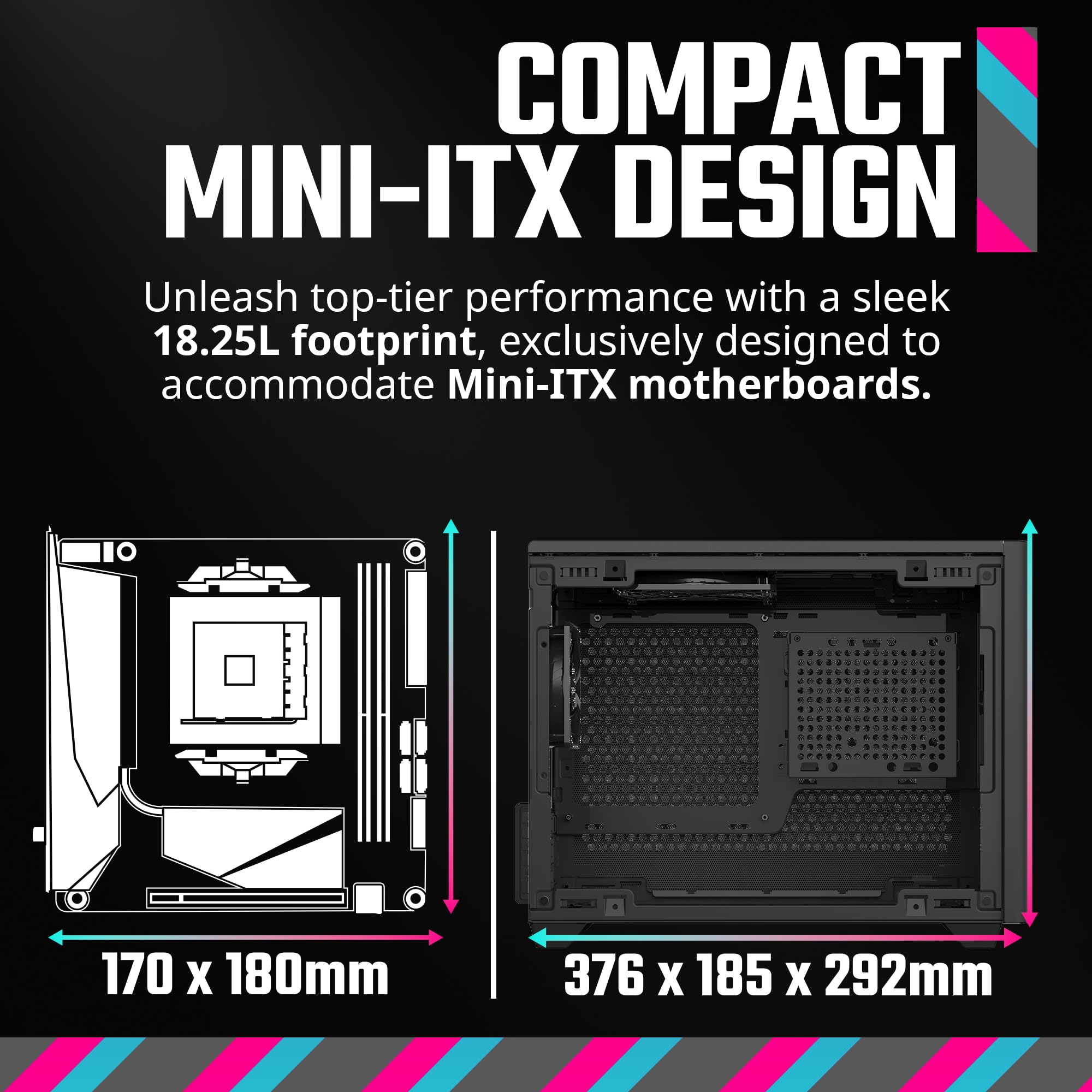 Foto 3 pulgar | Funda Para Pc Cooler Master Nr200 Mini-itx, Gpu De 330 Mm, 240 Mm | 280 Mm Aio - Venta Internacional.