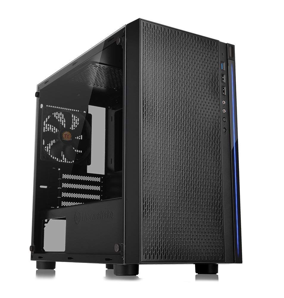 Funda De Ordenador Thermaltake Versa H18 De Cristal Templado Negro - Venta Internacional.