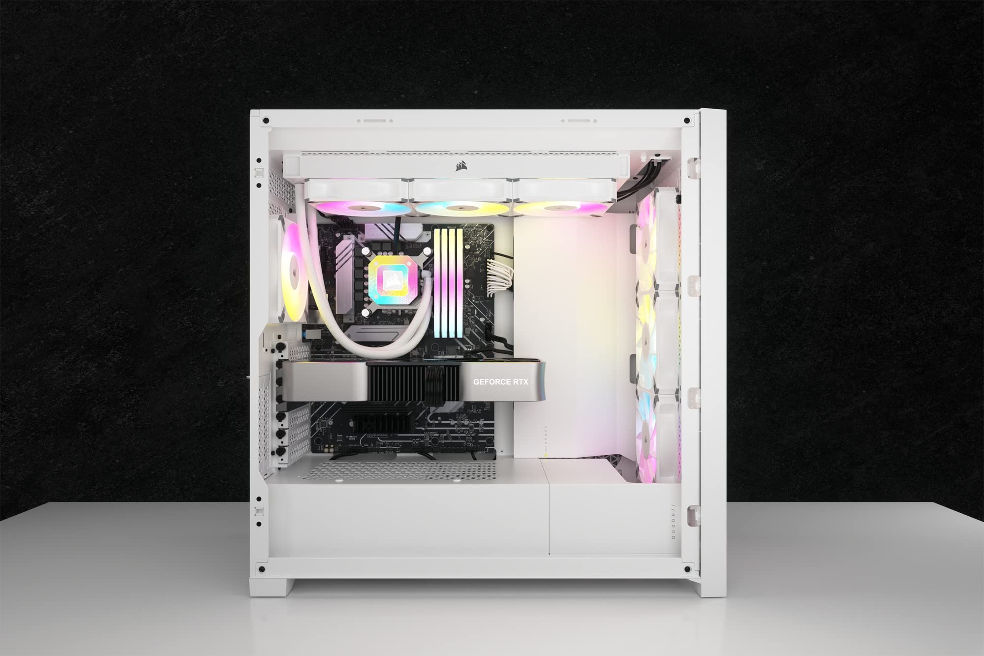 Foto 3 pulgar | Case Corsair 5000d Airflow Mid-tower Con 3 Ventiladores Rgb, Color Blanco - Venta Internacional.