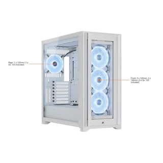 Foto 2 | Gabinete Corsair Icue 5000x Ql Con Ventana Rgb Midi-tower