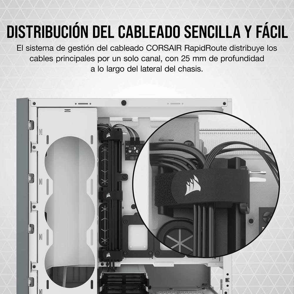 Foto 7 pulgar | Gabinete Corsair 5000d Airflow Con Ventana Midi-tower Blanco