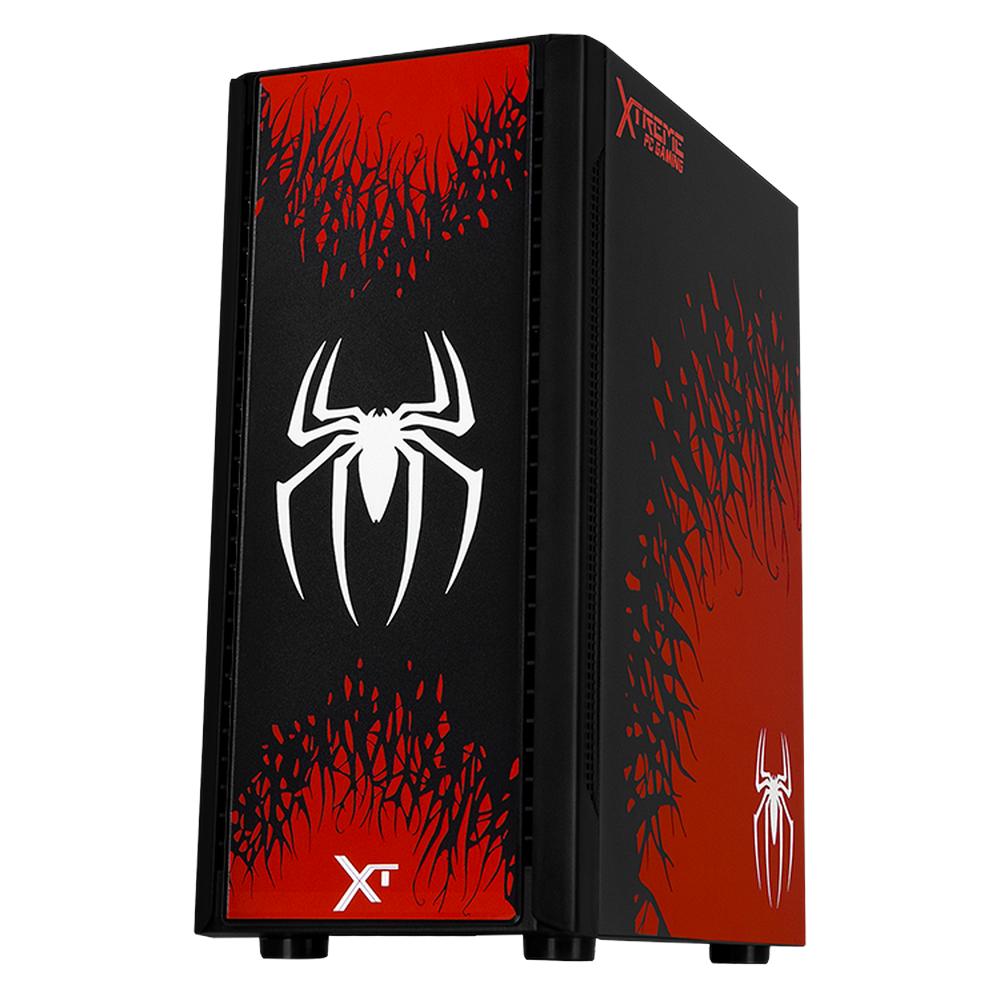 Foto 3 pulgar | Gabinete Gamer Xtreme Pc Gaming Spider-man Il Edition Micro Torre Micro Atx 3 Fan Cristal Templado Rgb Negro