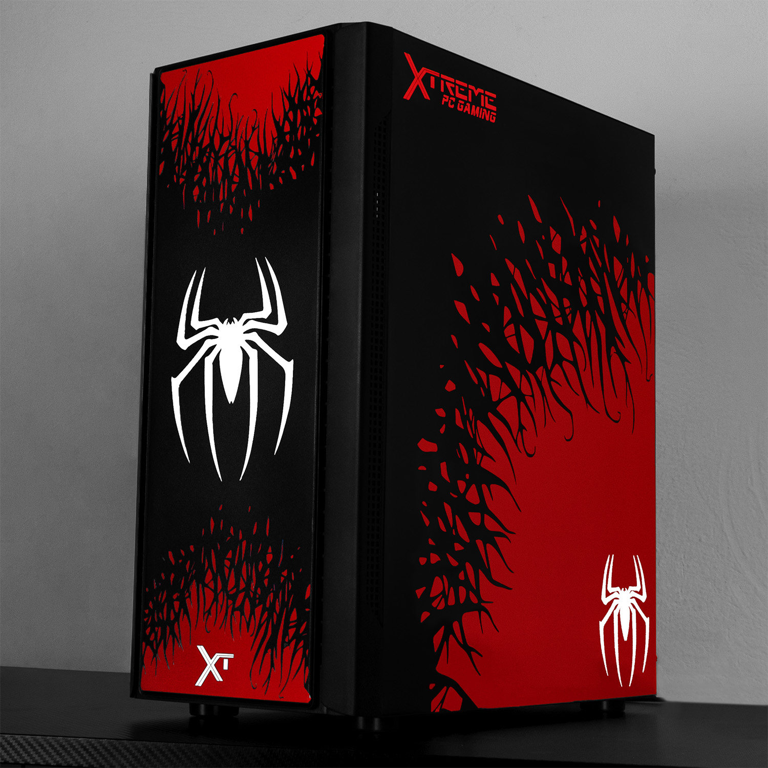 Foto 9 pulgar | Gabinete Gamer Xtreme Pc Gaming Spider-man Il Edition Micro Torre Micro Atx 3 Fan Cristal Templado Rgb Negro