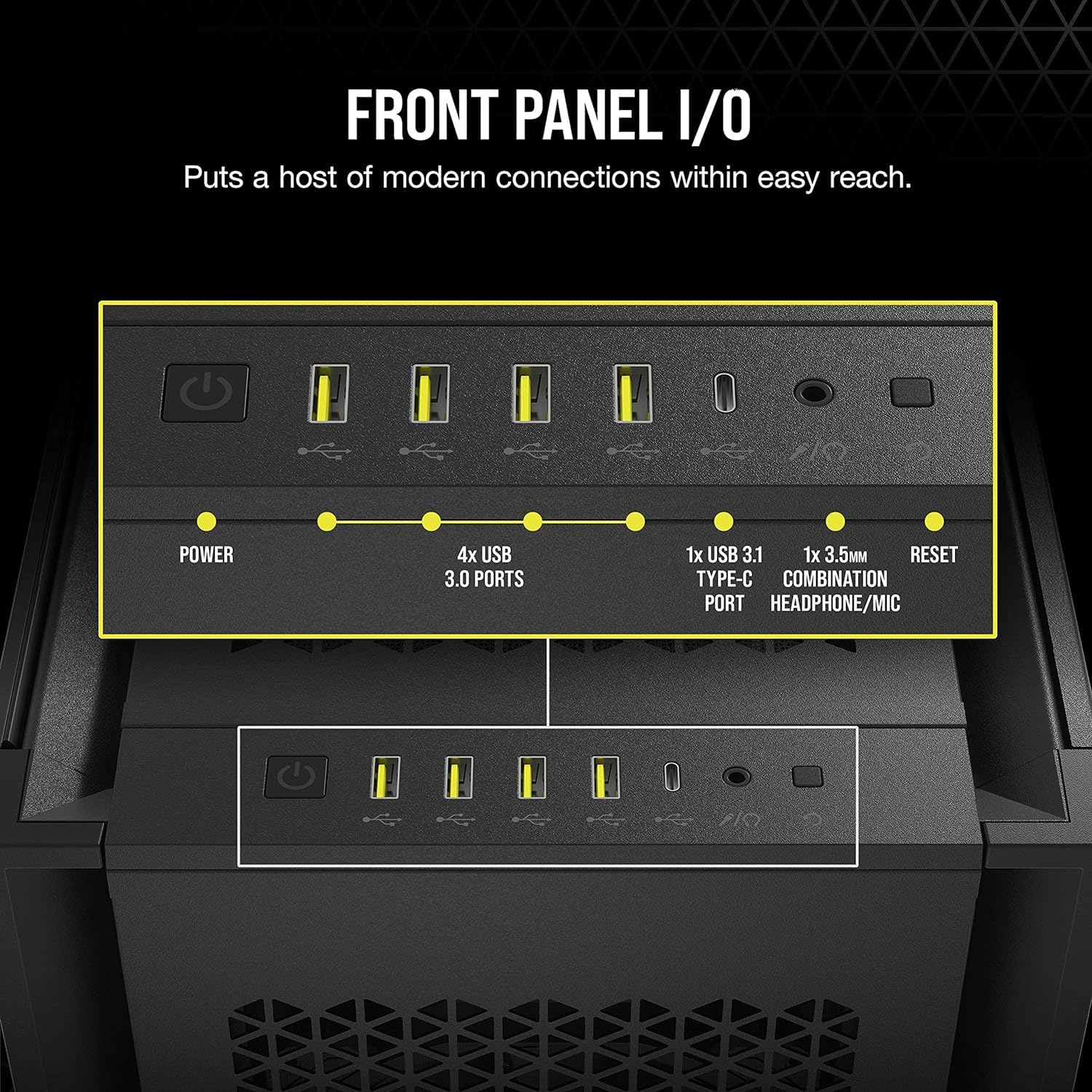 Foto 6 | Carcasa Para Pc Corsair 7000d Airflow Atx De Torre Completa Con 3 Ventiladores De 140 Mm - Venta Internacional.