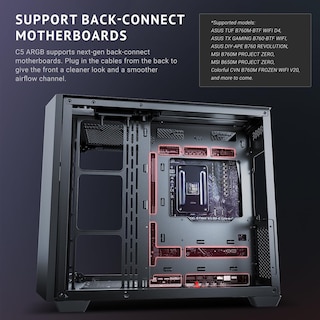 Foto 7 | Carcasa Para Pc Antec C5 Argb Mid-tower Atx Con Ventiladores Tipo C De 7 X 120 Mm - Venta Internacional.