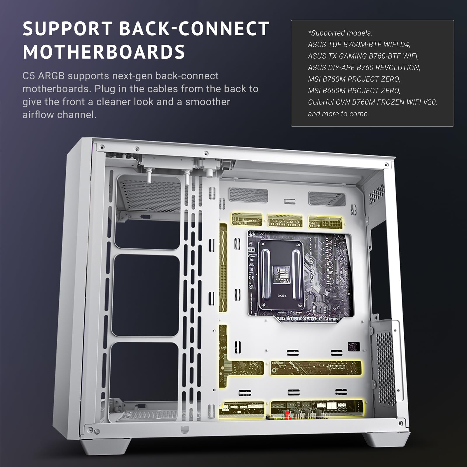 Foto 7 | Funda Para Pc Antec C5 Argb Blanca, 7 Ventiladores De 120 Mm, Tipo C 3.2 Gen 2 - Venta Internacional.