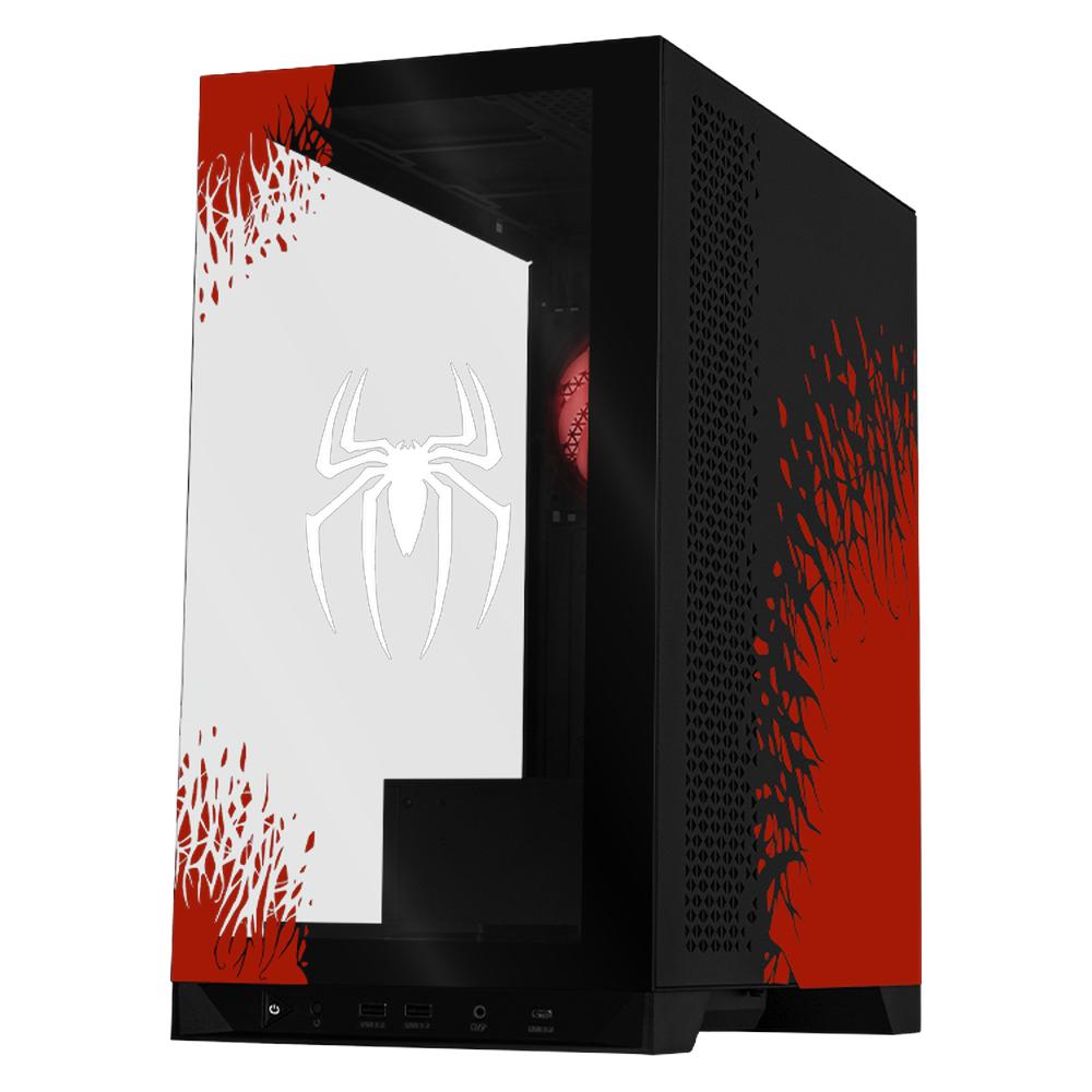 Foto 3 pulgar | Gabinete Gamer Xtreme PC Gaming Spider-man II V3 Edition Media Torre Atx 5 Fan Usb-C Cristal Templado Argb Negro