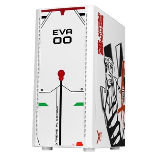Foto 2 | Gabinete Gamer Xtreme Pc Gaming Evangelion 00 V2 Edition Micro Torre Micro Atx 3 Fan Cristal Templado Rgb Blanco