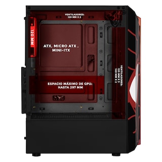 Foto 3 | Gabinete Gamer Xtreme Pc Gaming Miles Morales V2 Edition Cxtmibibk Media Torre Atx 1 Fan Cristal Templado Rgb Negro