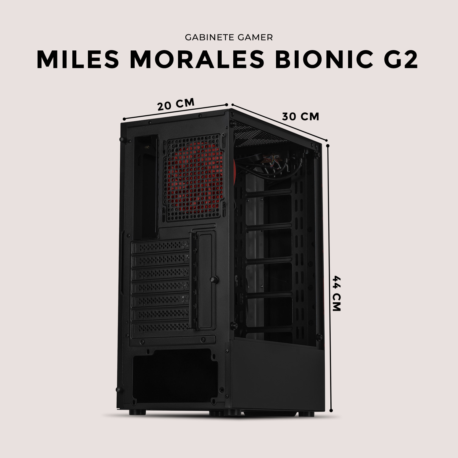 Foto 7 pulgar | Gabinete Gamer Xtreme Pc Gaming Miles Morales V2 Edition Cxtmibibk Media Torre Atx 1 Fan Cristal Templado Rgb Negro