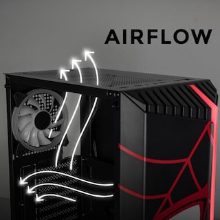 Foto 7 | Gabinete Gamer Xtreme Pc Gaming Miles Morales V2 Edition Cxtmibibk Media Torre Atx 1 Fan Cristal Templado Rgb Negro