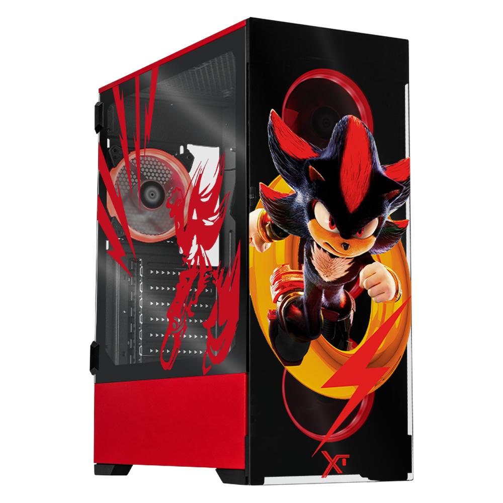 Foto 2 pulgar | Gabinete Gamer Xtreme Pc Gaming Ring Shadow Edition Torre Completa E-atx 4 Fan Cristal Templado Argb