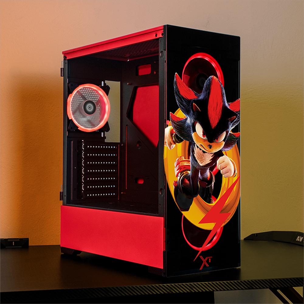 Foto 7 pulgar | Gabinete Gamer Xtreme Pc Gaming Ring Shadow Edition Torre Completa E-atx 4 Fan Cristal Templado Argb