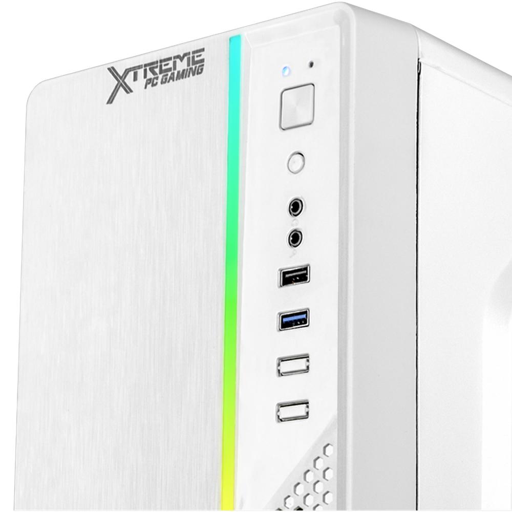 Foto 6 pulgar | Gabinete Gamer Xtreme Pc Gaming Ultron Micro Torre Micro Atx 500w Rgb Blanco