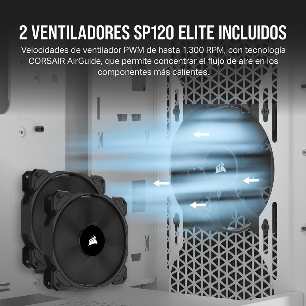 Foto 5 pulgar | Gabinete Corsair 3000d Airflow Con Ventana Midi-tower Atx