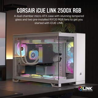 Foto 2 | Gabinete Corsair Icue Link 2500x Rgb Con Ventana Blanco
