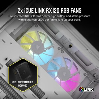 Foto 4 | Gabinete Corsair Icue Link 2500x Rgb Con Ventana Blanco
