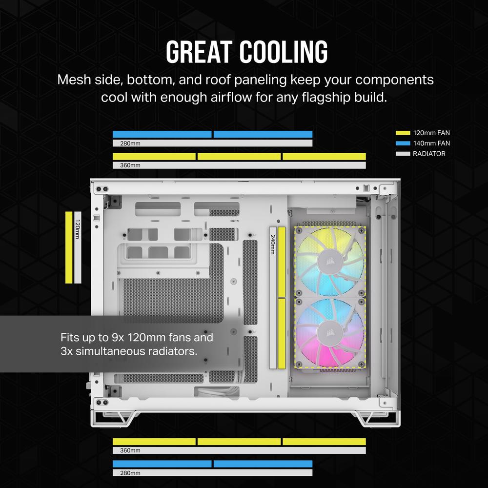Foto 7 pulgar | Gabinete Corsair Icue Link 2500x Rgb Con Ventana Blanco