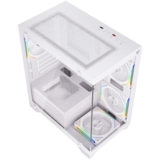 Foto 5 | Gabinete Gamer Balam Rush Tank Perform 3600 Micro Atx Mini Torre 4 Fan Cristal Templado Argb Blanco Br-941648