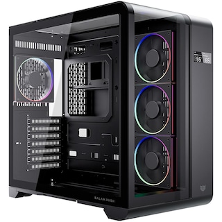 Foto 1 | Gabinete Gamer Balam Rush Tank Expert Curve 7400 Atx Media Torre 4 Fan Cristal Templado Usb-c Argb Negro Br-941594