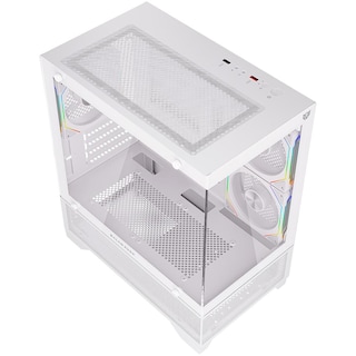 Foto 5 | Gabinete Gamer Balam Rush Tank Perform 3200 Micro Atx Mini Torre 3 Fan Cristal Templado ARGB Blanco Br-941662