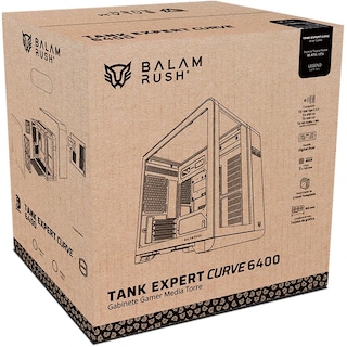 Foto 6 | Gabinete Gamer Balam Rush Tank Expert Curve 6400 Micro Atx Mini Torre 3 Fan Cristal Templado Usb-c Argb Negro Br-941617