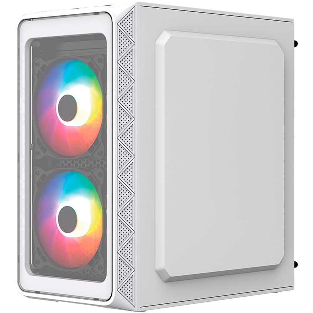 Foto 4 pulgar | Gabinete Acteck Doom Pro Crystal Gi730 Micro Atx Mini Torre 3 Fan Fuente 600w Cristal Templado Blanco Ac-939232
