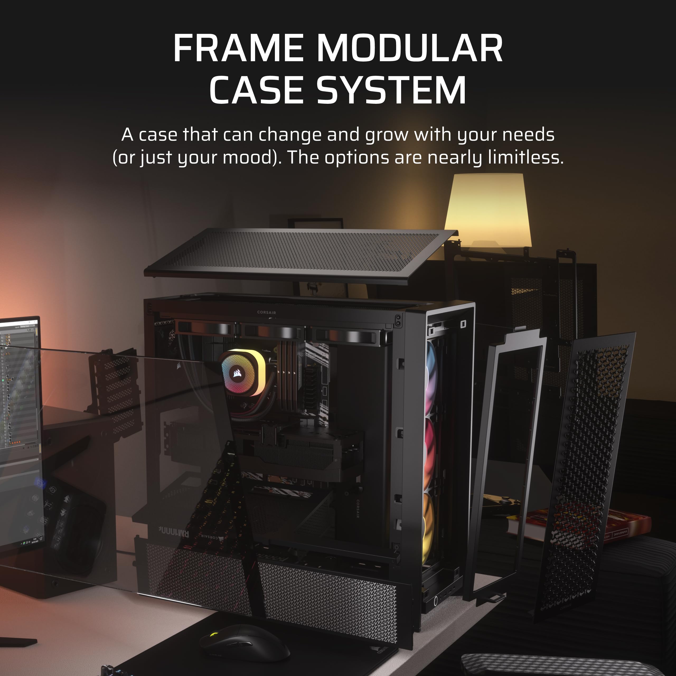 Foto 5 pulgar | Carcasa Para Pc Corsair Frame 4000d Rs Argb Modular Mid-tower Atx - Venta Internacional.