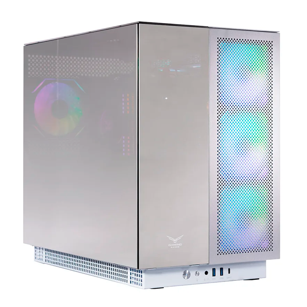 Foto 2 pulgar | Gabinete Naceb Aether E-atx Argb 4vent S/fuente Cristal Blanco Na-0640