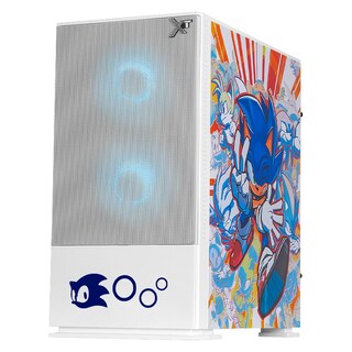 Foto 2 | Gabinete Gamer Xtreme Pc Gaming Sonic Comic Edition Mini Torre Micro Atx 3 Fan Argb Mesh Cristal Templado