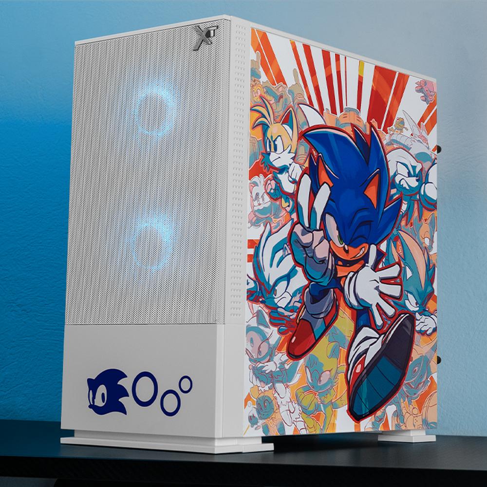 Foto 7 pulgar | Gabinete Gamer Xtreme Pc Gaming Sonic Comic Edition Mini Torre Micro Atx 3 Fan Argb Mesh Cristal Templado