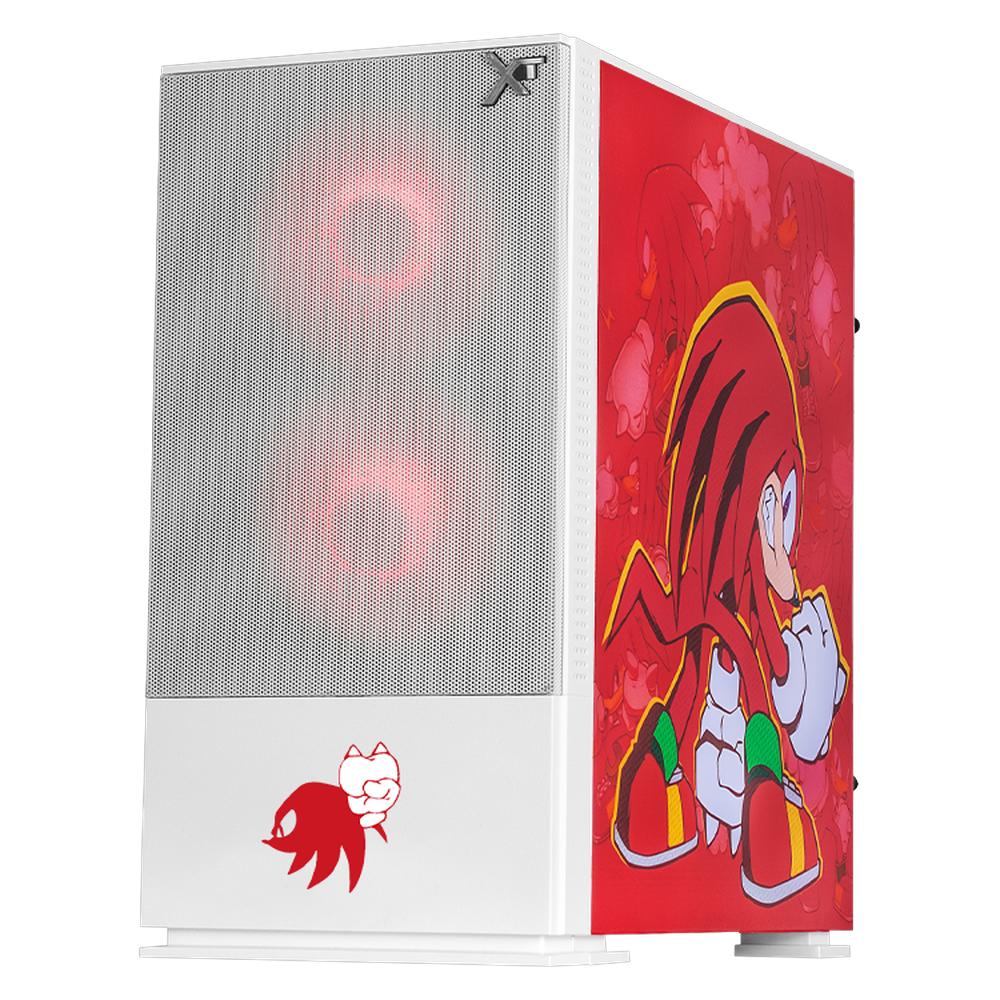 Foto 3 pulgar | Gabinete Gamer Xtreme Pc Gaming Knuckles Comic Edition Mini Torre Micro Atx 3 Fan Argb Mesh Cristal Templado