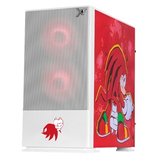 Foto 2 | Gabinete Gamer Xtreme Pc Gaming Knuckles Comic Edition Mini Torre Micro Atx 3 Fan Argb Mesh Cristal Templado