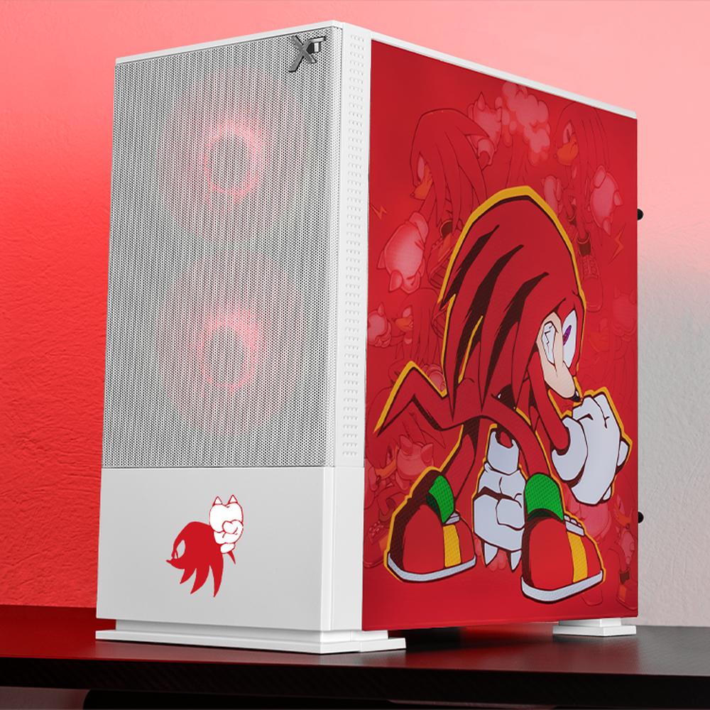 Foto 7 pulgar | Gabinete Gamer Xtreme Pc Gaming Knuckles Comic Edition Mini Torre Micro Atx 3 Fan Argb Mesh Cristal Templado