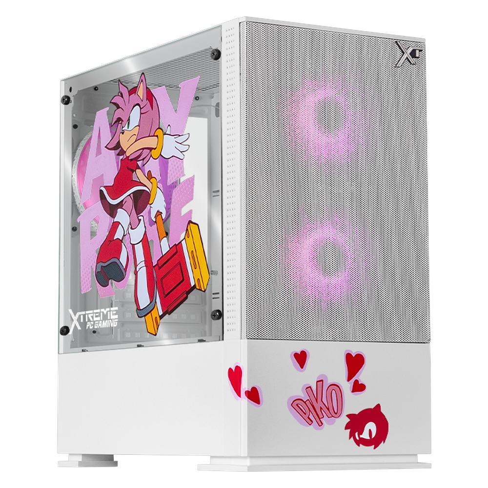 Foto 2 pulgar | Gabinete Gamer Xtreme Pc Gaming Amy Comic Edition Mini Torre Micro Atx 3 Fan Argb Mesh Cristal Templado