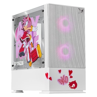 Foto 1 | Gabinete Gamer Xtreme Pc Gaming Amy Comic Edition Mini Torre Micro Atx 3 Fan Argb Mesh Cristal Templado