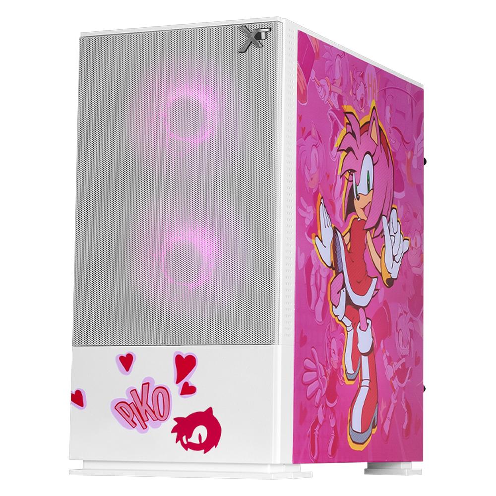 Foto 3 pulgar | Gabinete Gamer Xtreme Pc Gaming Amy Comic Edition Mini Torre Micro Atx 3 Fan Argb Mesh Cristal Templado