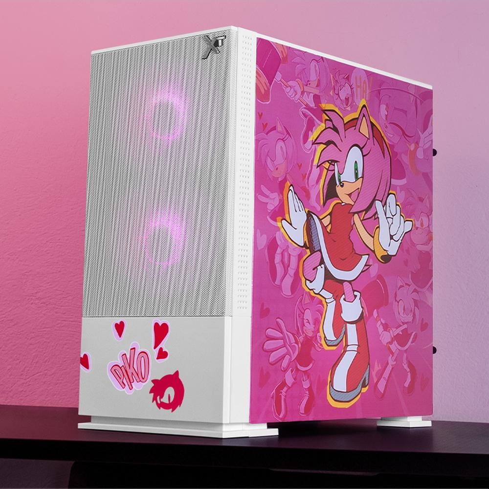 Foto 7 pulgar | Gabinete Gamer Xtreme Pc Gaming Amy Comic Edition Mini Torre Micro Atx 3 Fan Argb Mesh Cristal Templado