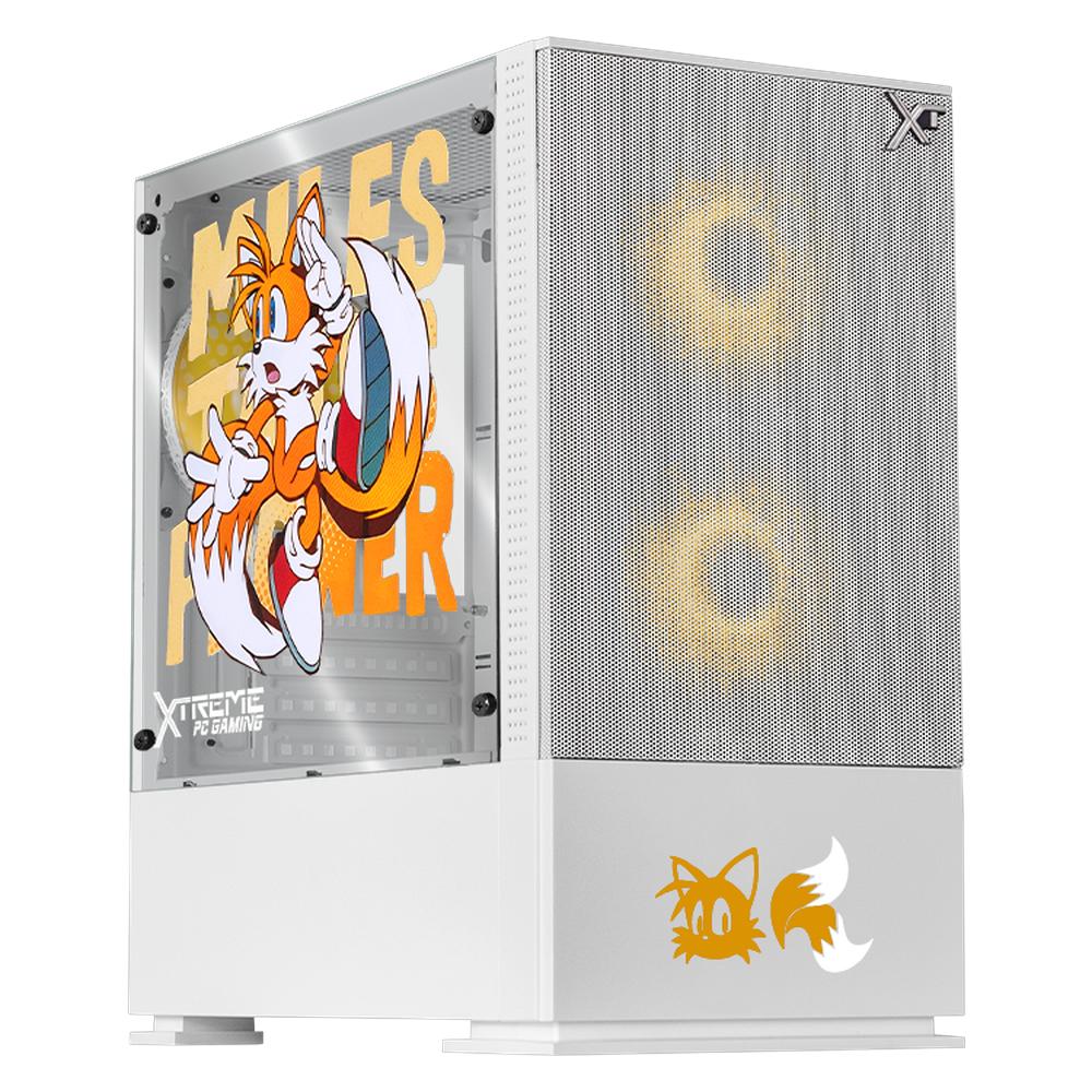 Foto 1 | Gabinete Gamer Xtreme Pc Gaming Tails Comic Edition Mini Torre Micro Atx 3 Fan Argb Mesh Cristal Templado