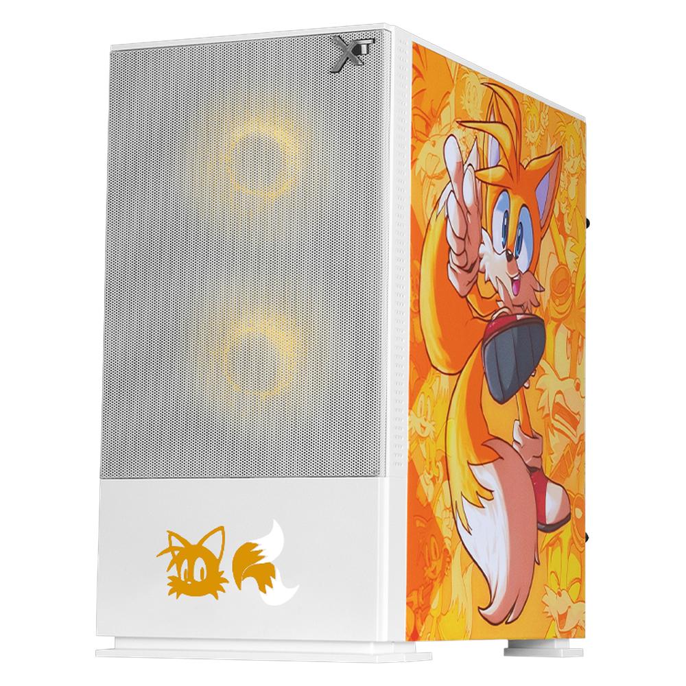 Foto 3 pulgar | Gabinete Gamer Xtreme Pc Gaming Tails Comic Edition Mini Torre Micro Atx 3 Fan Argb Mesh Cristal Templado