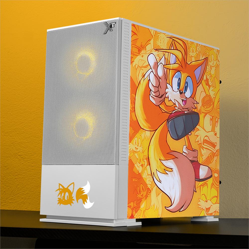 Foto 7 pulgar | Gabinete Gamer Xtreme Pc Gaming Tails Comic Edition Mini Torre Micro Atx 3 Fan Argb Mesh Cristal Templado