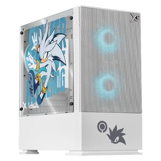Foto 1 | Gabinete Xtreme Pc Gaming Sonic Silver Comic Edition Mini Torre 3 Fan Argb Blanco Cxtscaiwt