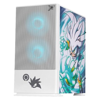 Foto 2 | Gabinete Xtreme Pc Gaming Sonic Silver Comic Edition Mini Torre 3 Fan Argb Blanco Cxtscaiwt