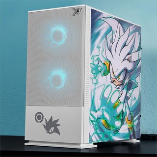 Foto 6 | Gabinete Xtreme Pc Gaming Sonic Silver Comic Edition Mini Torre 3 Fan Argb Blanco Cxtscaiwt
