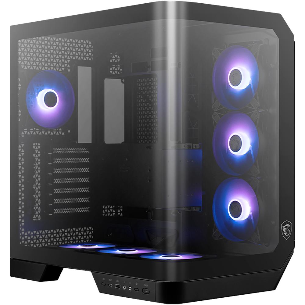 Foto 2 pulgar | Gabienete Gamer Msi Mag Pano 120r Pz E-atx Media Torre Cristal Templado Usb-c Negro