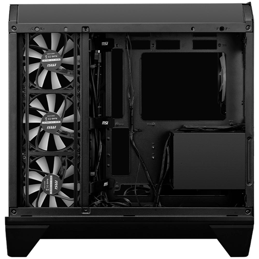 Foto 5 pulgar | Gabienete Gamer Msi Mag Pano 120r Pz E-atx Media Torre Cristal Templado Usb-c Negro