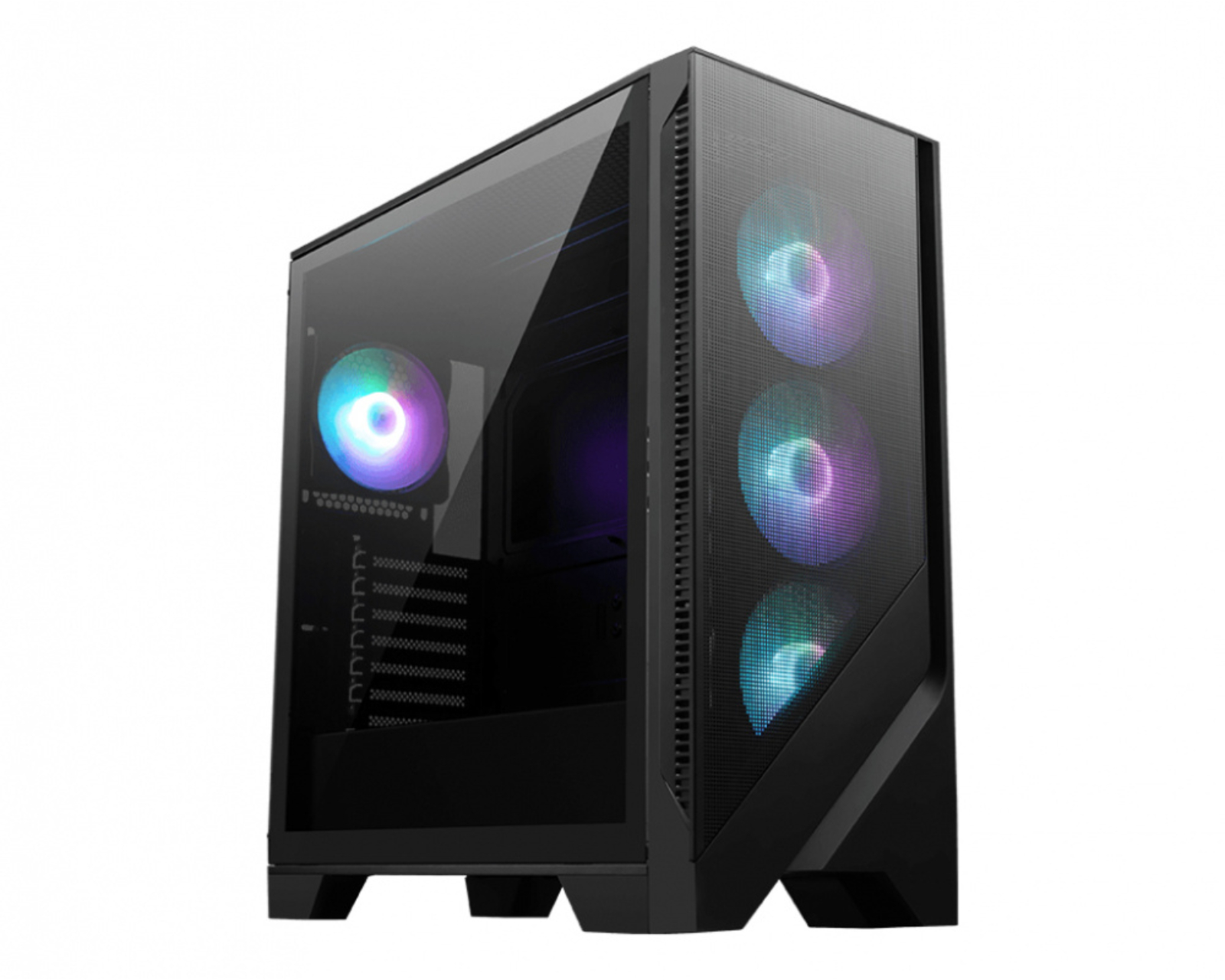 Gabinete Msi Mag Forge 321r Airflow Midi-tower Atx/micro-atx/mini-itx Usb 3.0 Sin Fuente 4 Ventiladores Instalados Negro